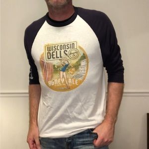 Mens vintage raglan tee